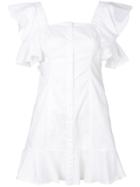 Kendall+kylie Square Neck Shirt Dress - White