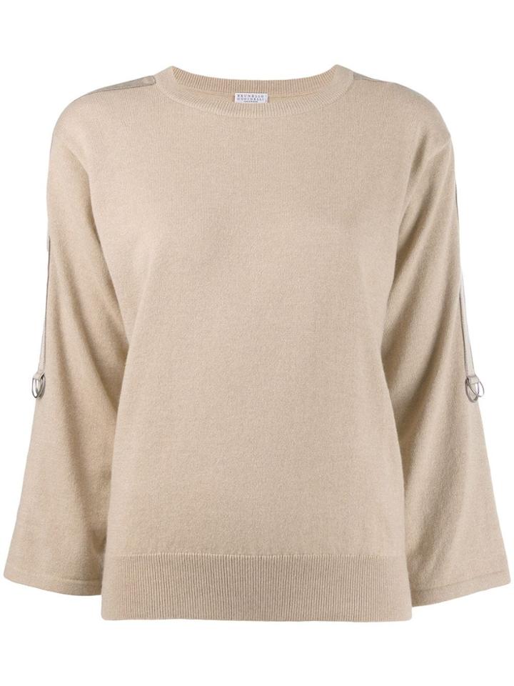 Brunello Cucinelli Classic Slim-fit Sweater - Neutrals
