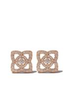 De Beers 18kt Rose Gold Enchanted Lotus Diamond Stud Earrings