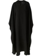 Valentino Multi Strand Collar Maxi Dress, Women's, Size: 42, Black, Silk