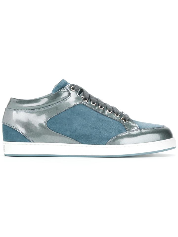 Jimmy Choo Panelled Low Top Sneakers - Blue