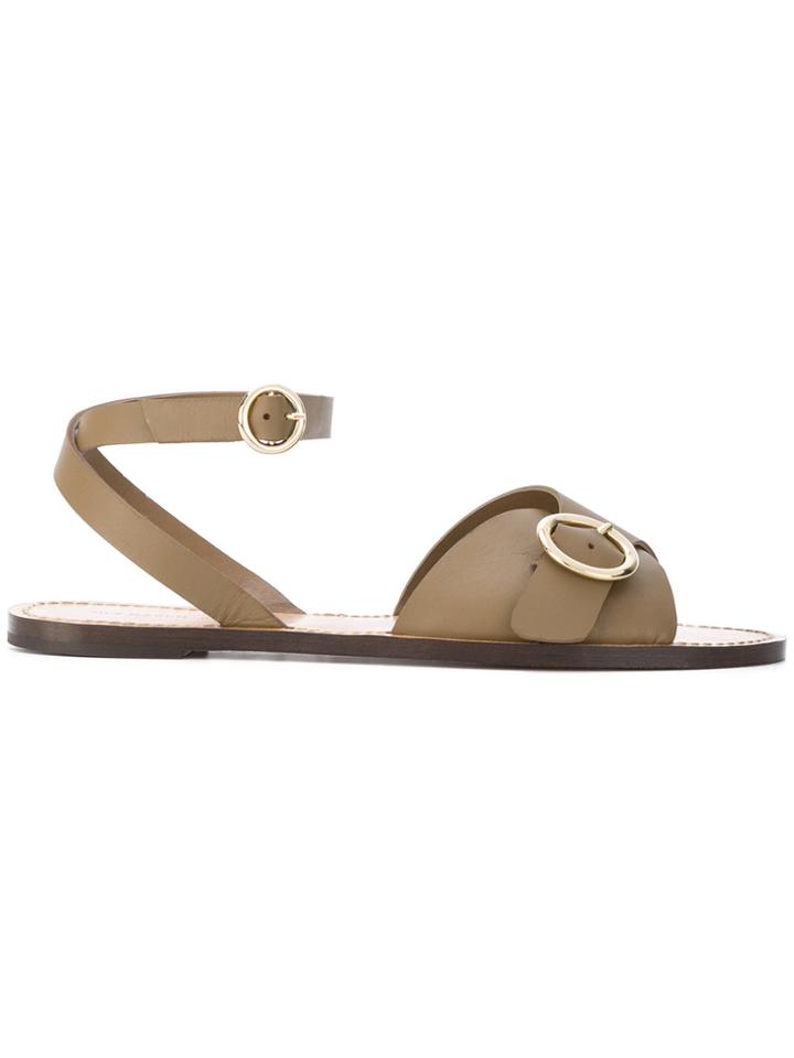 Tila March Buckled Sedano Sandals - Nude & Neutrals