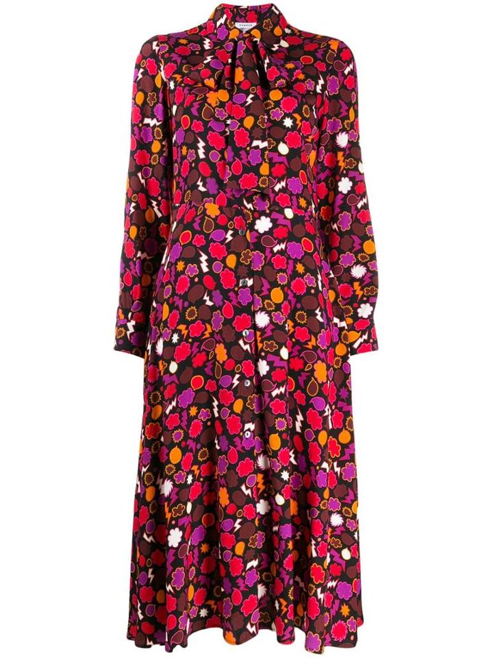 P.a.r.o.s.h. Geometric Shirt Dress - Black