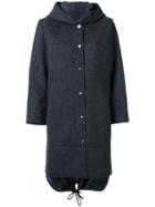 En Route Hooded Long Coat, Women's, Size: 1, Grey, Wool
