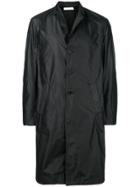 Delada Solid Pocket Coat - Black