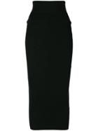 Rick Owens Mid-length Tube Skirt - Black