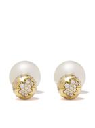 Yoko London 18kt Yellow Gold Duet South Sea Pearl And Diamond Earrings