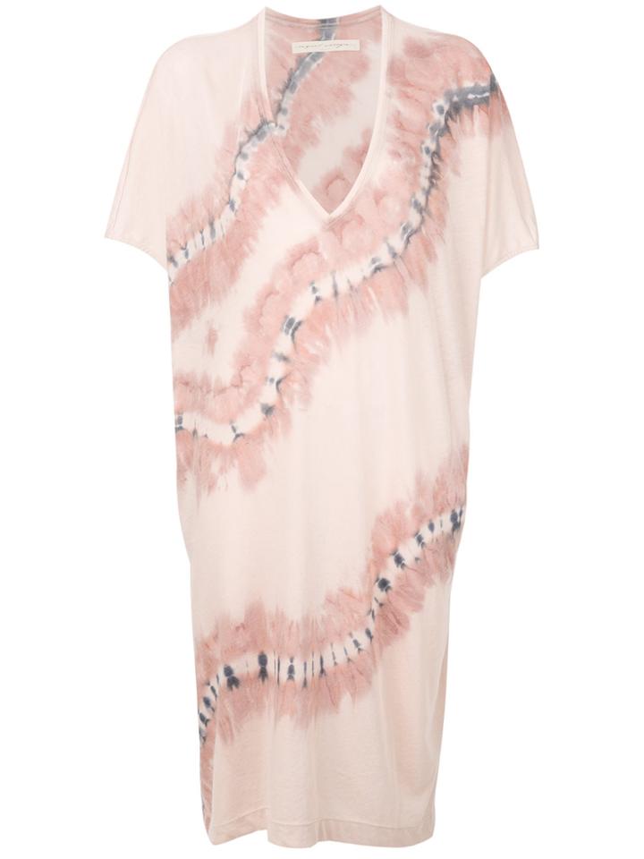 Raquel Allegra Printed T-shirt Dress - Nude & Neutrals
