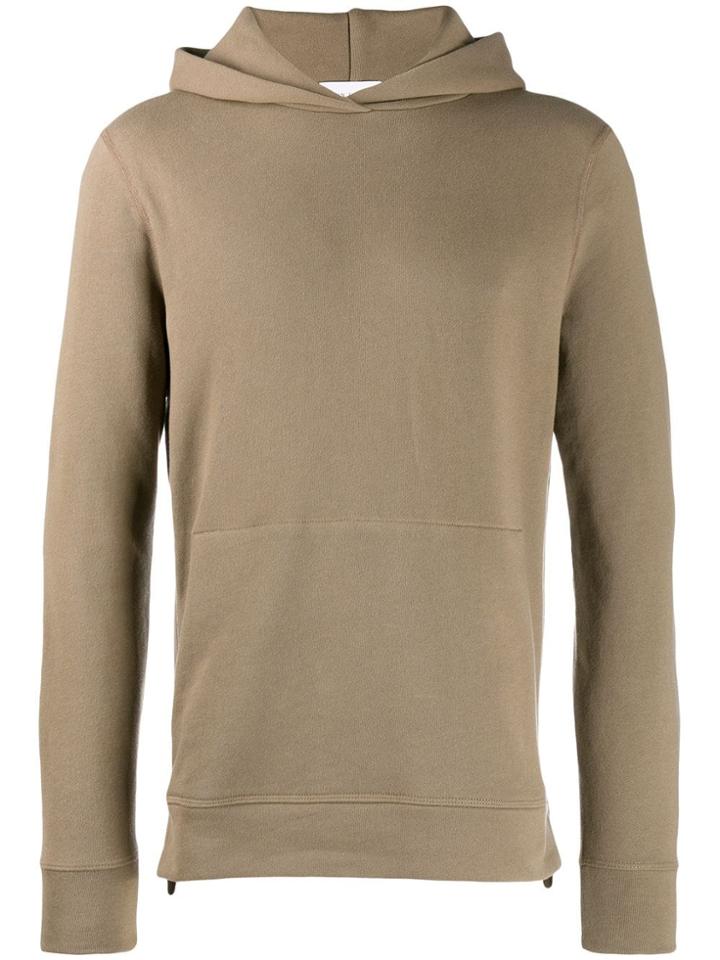 John Elliott Zip Trim Hoodie - Green