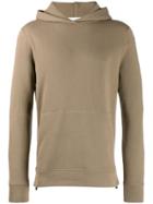 John Elliott Zip Trim Hoodie - Green