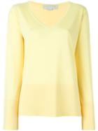 Stella Mccartney Flared Sleeve Jumper, Women's, Size: 38, Yellow/orange, Silk/virgin Wool