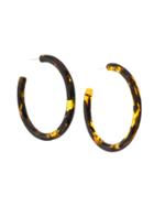Cult Gaia Oversized Hoop Earrings - Brown