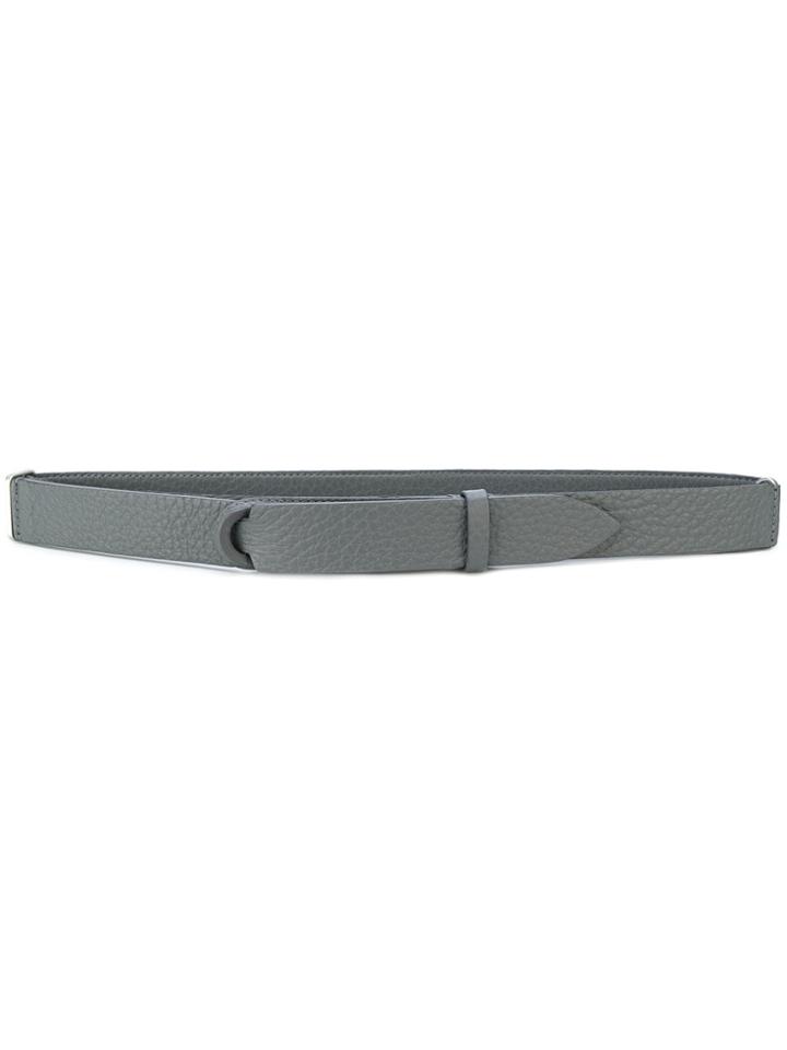 Orciani Slim Loop-fastening Belt - Grey