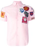 Dsquared2 Patch Short Sleeved Shirt - Pink & Purple