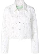 Off-white Broderie Anglaise Denim Jacket