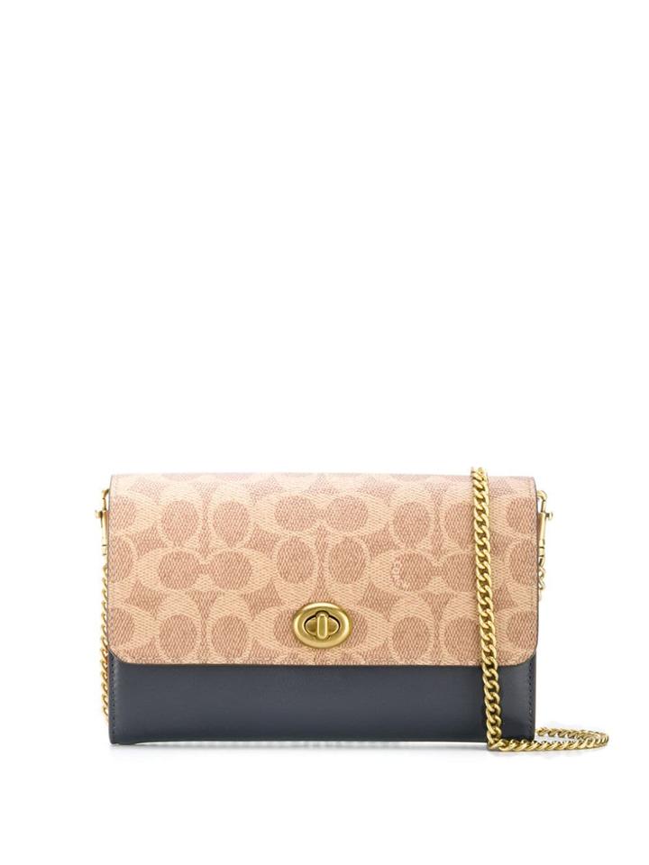 Coach Marlow Turnlock Chain Crossbody - Neutrals
