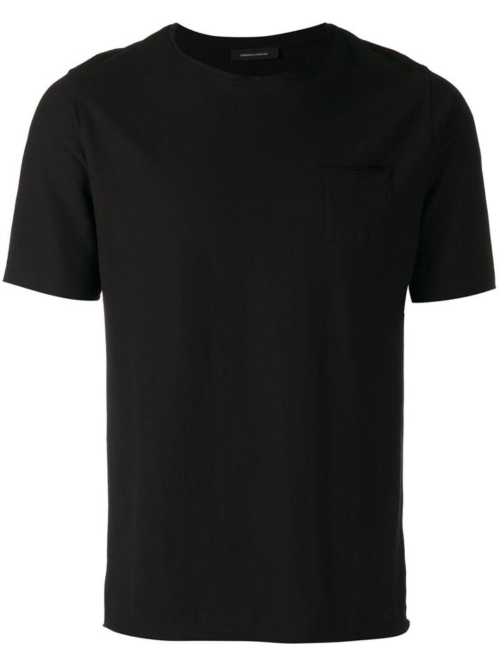 Roberto Collina Patch Pocket T-shirt, Men's, Size: 52, Black, Cotton