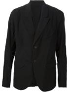 Ziggy Chen Classic Blazer, Men's, Size: 48, Black, Silk/cotton/linen/flax/spandex/elastane