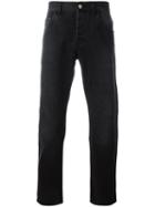 Gucci Tapered Jeans With Panther, Men's, Size: 34, Black, Cotton