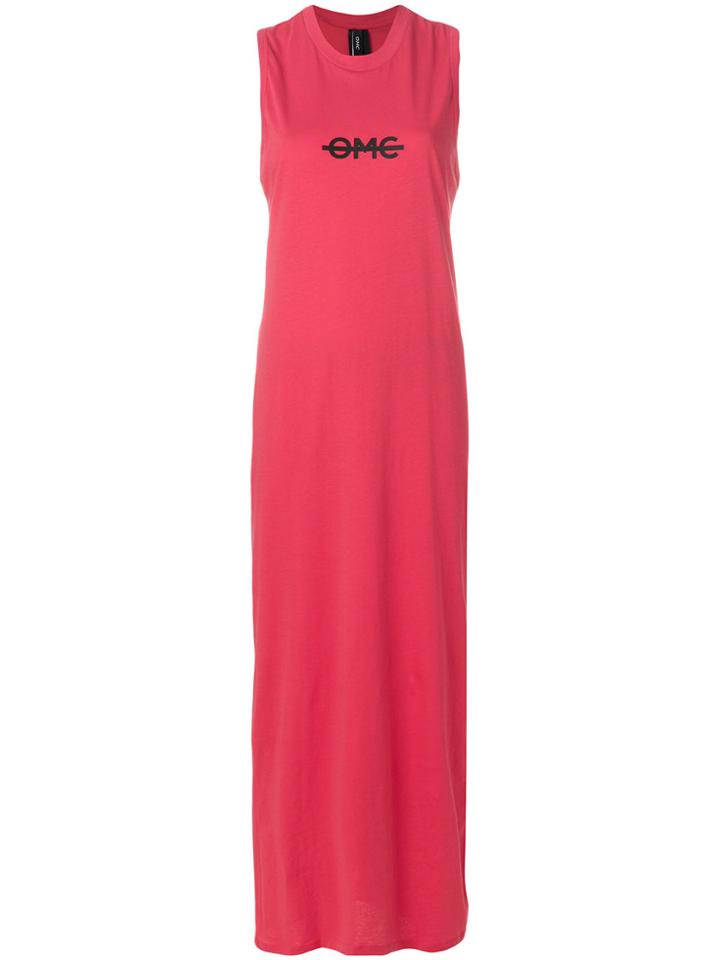 Omc Logo Print Racerback Dress - Red