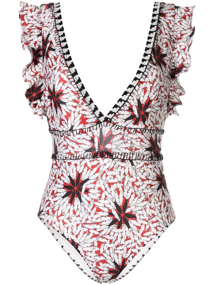 Sea Kaleidoscope One-piece - White