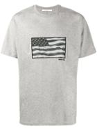 Givenchy - Flag Print T-shirt - Men - Cotton - Xl, Grey, Cotton