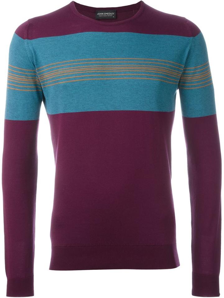 John Smedley Striped Pullover