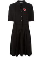 Peter Jensen Polo Shirt Dress, Women's, Size: Large, Black, Cotton