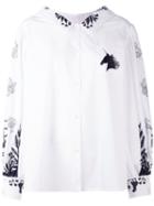Vivetta - Printed Billow Sleeve Shirt - Women - Cotton - 42, White, Cotton