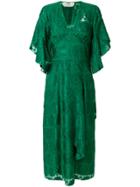 Fendi Daisy Motif Dress - Green