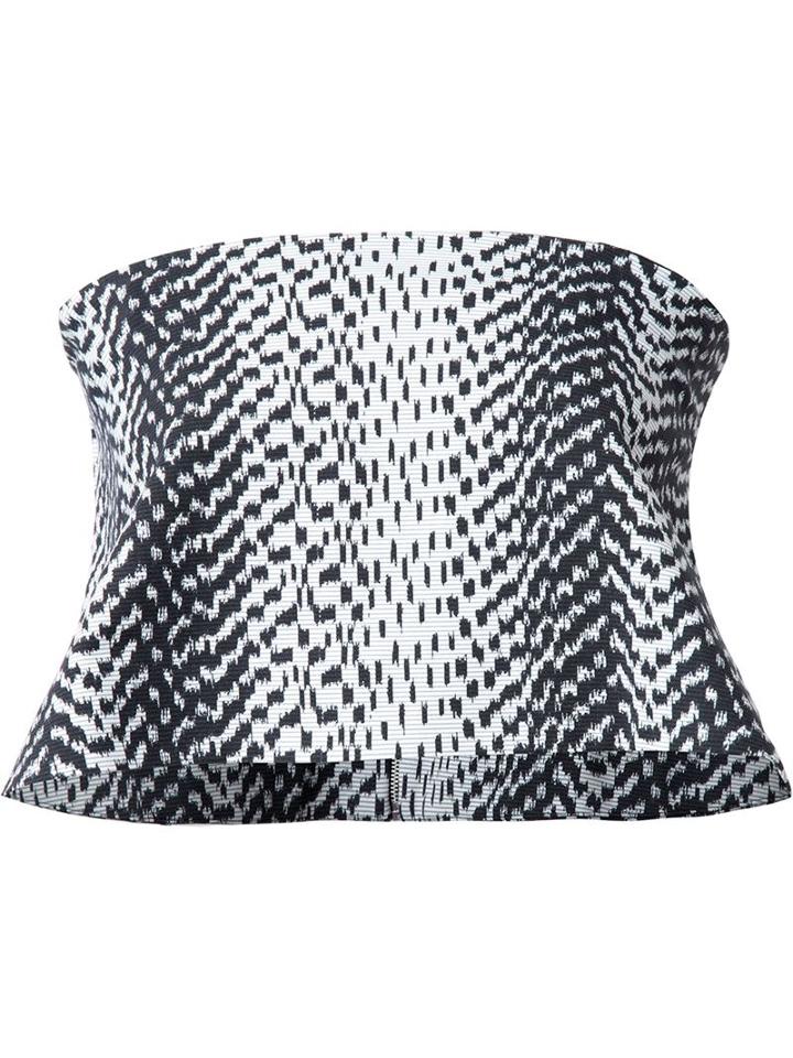 Elizabeth And James Patterned Strapless Top