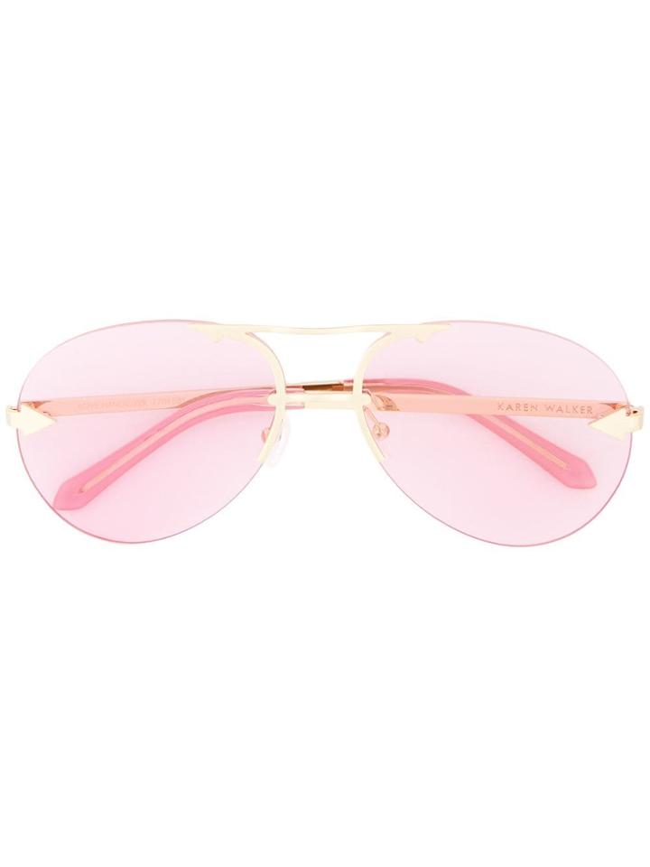 Karen Walker Love Hangover Sunglasses - Metallic