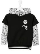 Dolce & Gabbana Kids - 'musical' Hooded Sweatshirt - Kids - Cotton/polyamide - 8 Yrs, Black