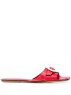 Rodo Buckle Detail Slides - Red