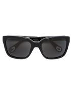 Linda Farrow Rectangular Frame Sunglasses - Black