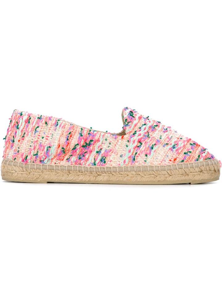 Manebi Woven Espadrilles, Women's, Size: 37, Leather/rubber/cotton/straw