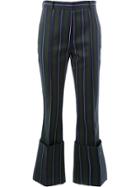 Rokh Multi-stripe Cropped Trousers - Green