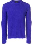 Roberto Collina Textured Knit Sweater - Pink & Purple