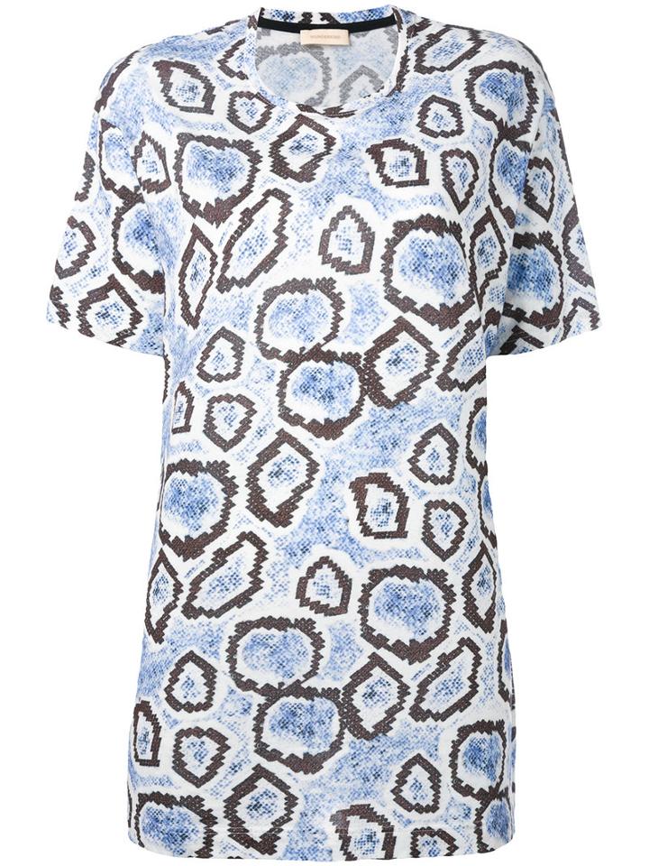 Wunderkind - Printed Boxy T-shirt - Women - Cotton/modal - Xs, Women's, White, Cotton/modal