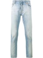 Valentino Slim Stonewashed Jeans, Men's, Size: 29, Blue, Cotton/spandex/elastane