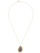Kristin Hanson Sapphire Slice And Diamond Pendant Necklace