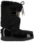 Love Moschino Faux Fur Ski Boots - Black