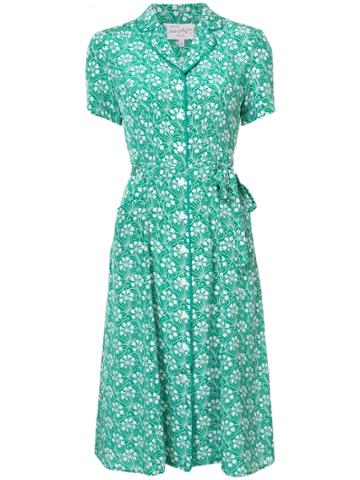 Harley Viera Newton Floral Shirt Dress - Green