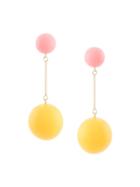 Jw Anderson Sphere Drop Earrings - Yellow & Orange