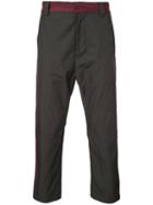 Robert Geller Contrast Chinos, Men's, Size: 46, Grey, Cotton/nylon