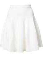 Carven Mini Full Skirt, Women's, Size: Medium, White, Viscose/nylon