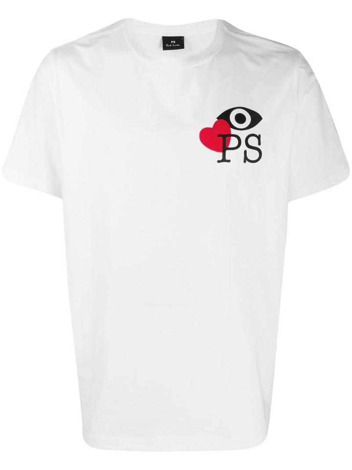 Ps Paul Smith Eye Love Ps T-shirt - White