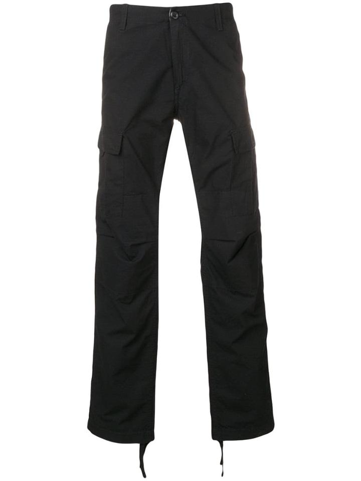 Carhartt Heritage Straight Leg Cargo Trousers - Black
