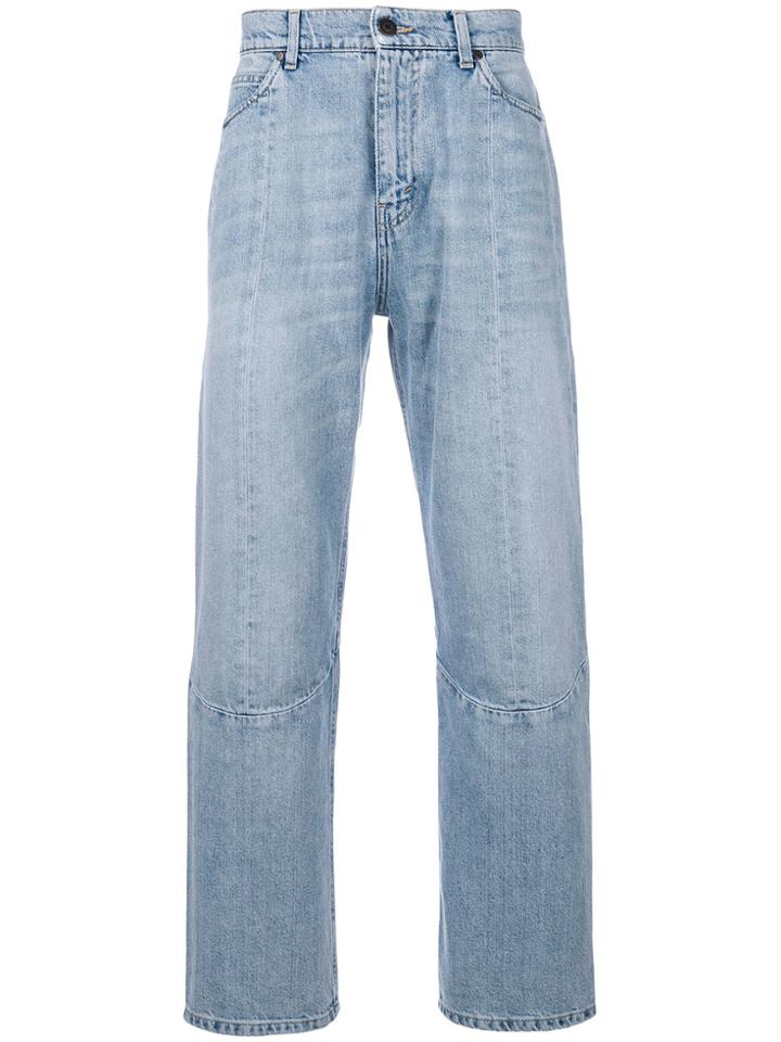 Stella Mccartney Cropped Relaxed Fit Jeans - Blue