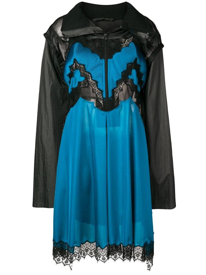 Maison Margiela Zipped Lingerie Dress - Blue